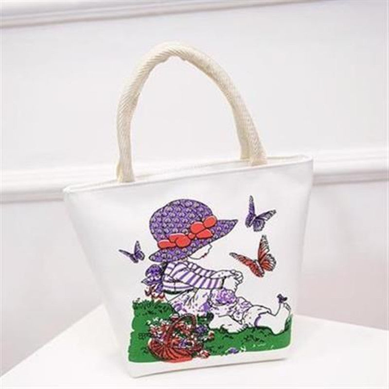 Hand-Held Large-Capacity Canvas Bag Handbag Women