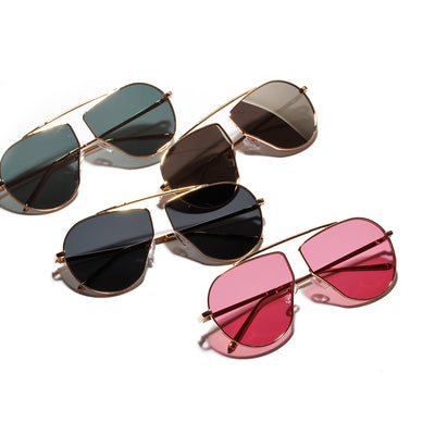 Polygonal Big Frame Sunglasses For Women's