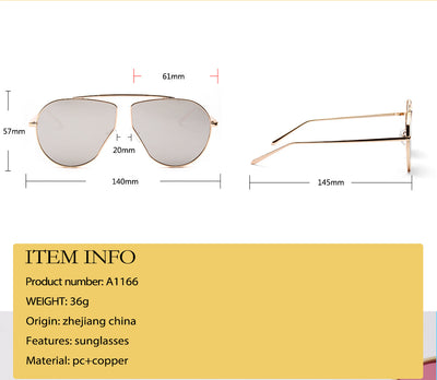 Polygonal Big Frame Sunglasses For Women's