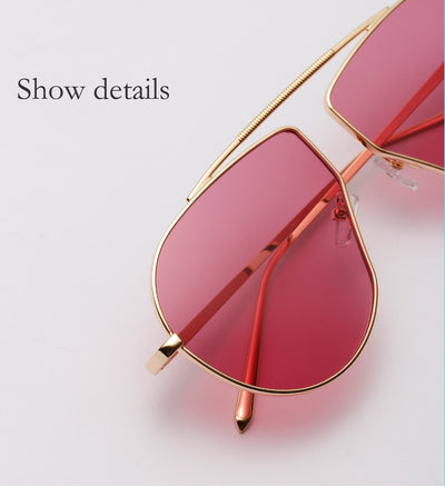 Polygonal Big Frame Sunglasses For Women's