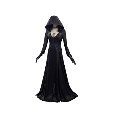 Black Vampire Long Dress Halloween Costume