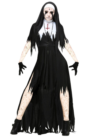 Women Black Vampire Halloween Cosplay Costume