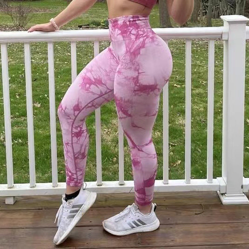 Women Tie Dye Leggings Fitness Pants