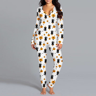 Halloween Printed Jumpsuit