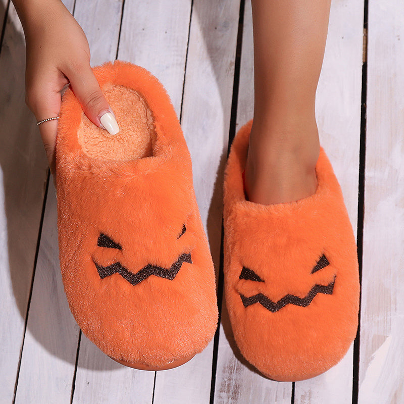 Fashion Cute Halloween Pumpkin Slippers