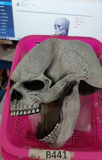 Halloween Movable Mouth Skull Mask