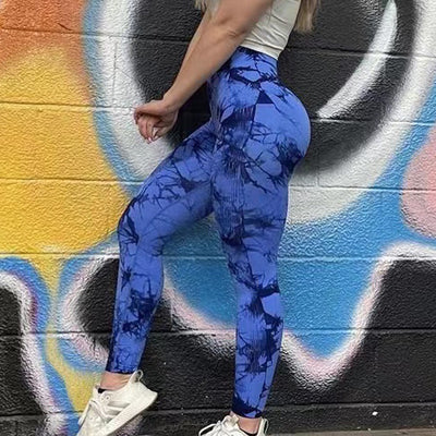 Women Tie Dye Leggings Fitness Pants