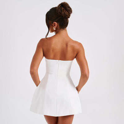 Summer Casual Backless Slim Short Dresses For Womens