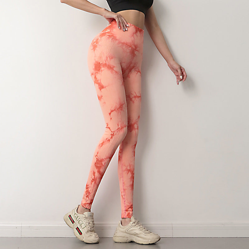 Women Tie Dye Leggings Fitness Pants