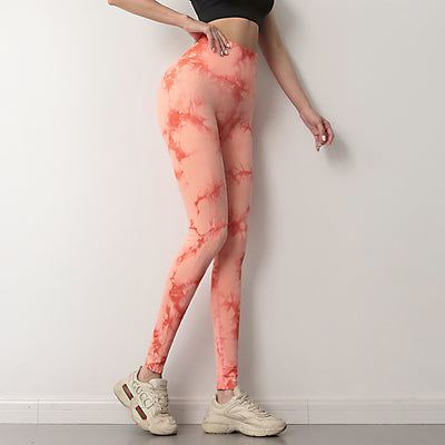 Women Tie Dye Leggings Fitness Pants