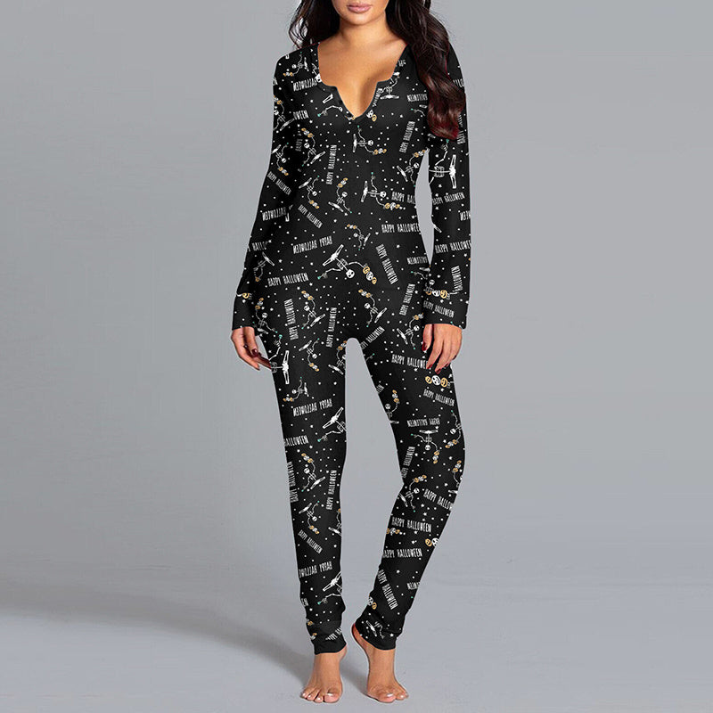 Halloween Printed Jumpsuit