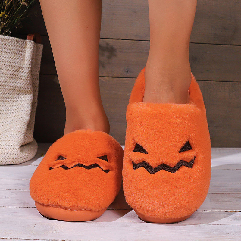 Fashion Cute Halloween Pumpkin Slippers