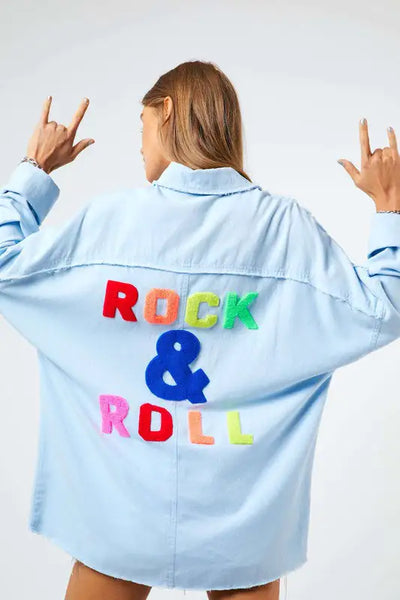 Rock & Roll Denim Button Up